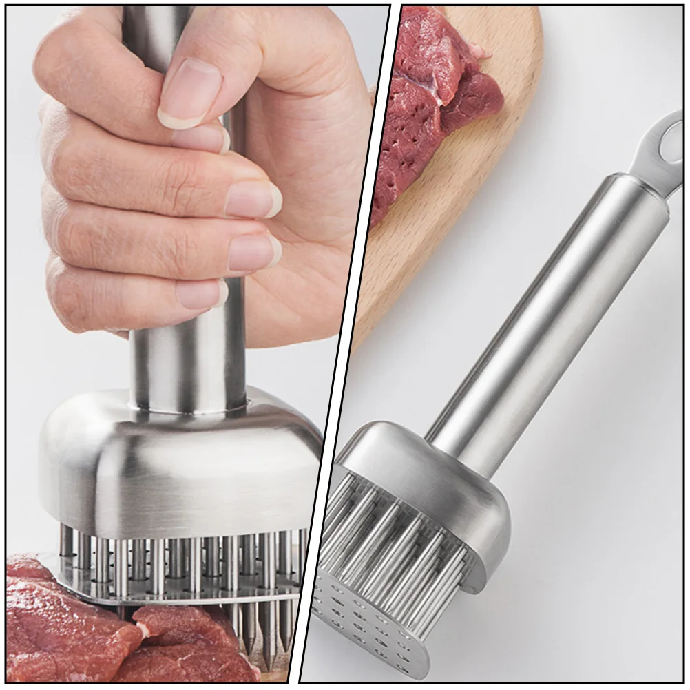 Meat Tenderizer Beef Pounder Steak Kitchen Tool Pork Wooden Tenderizing Stainless Steel Loosening Machine Needle Miss
Meat Tenderizer Beef Pounder Steak Kitchen Tool Pork Wooden Tenderizing Stainless Steel Loosening Machine Needle Miss