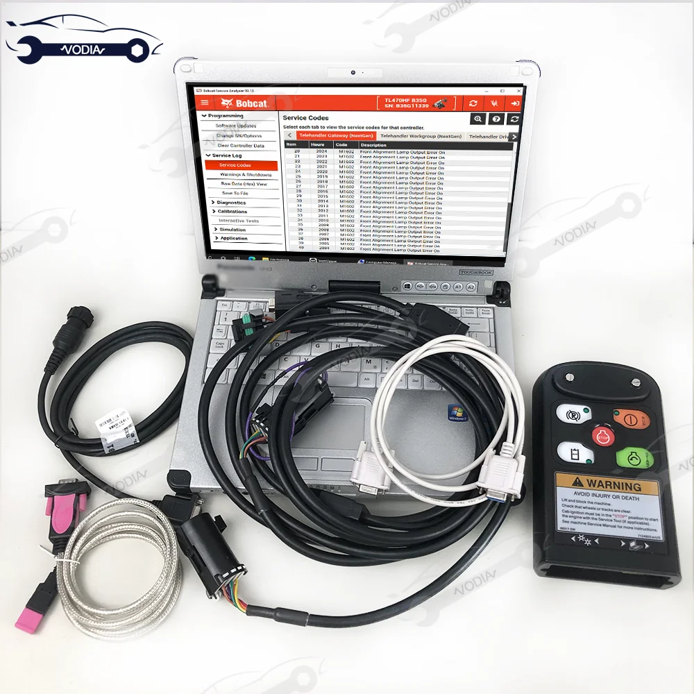 For BOBCAT Diagnostic Tool Wood Skid Steer Loader Bobcat Truck Excavator (RST) Diagnostic Service Tool and Cfc2laptop
For BOBCAT Diagnostic Tool Wood Skid Steer Loader Bobcat Truck Excavator (RST) Diagnostic Service Tool and Cfc2laptop