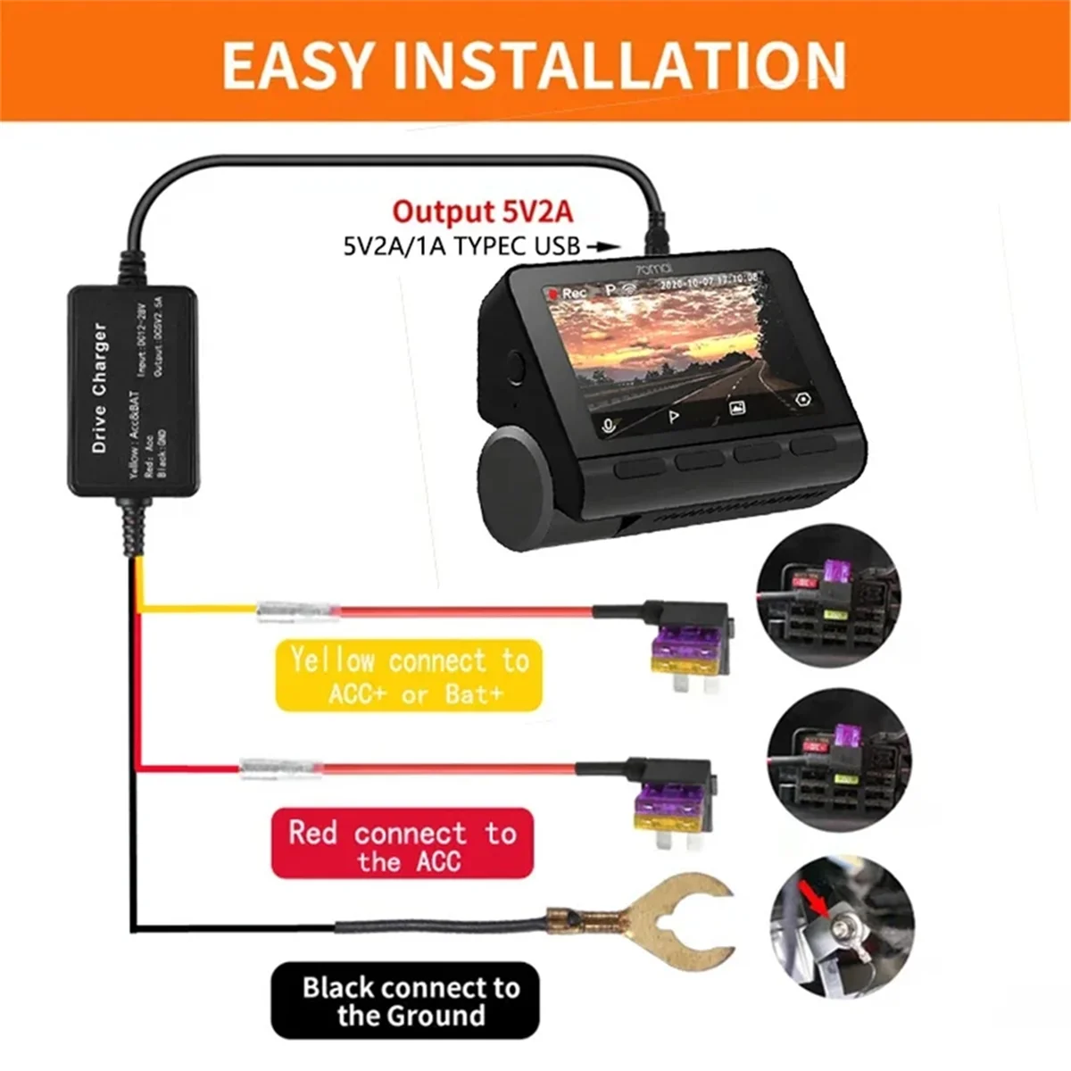 XFDZ для 70mai Hardwire Kit UP03 Только порт Type-C для 70mai A810 X200 Omni M500 24H Монитор парковки Линия электропитания (A)
XFDZ для 70mai Hardwire Kit UP03 Только порт Type-C для 70mai A810 X200 Omni M500 24H Монитор парковки Линия электропитания (A)