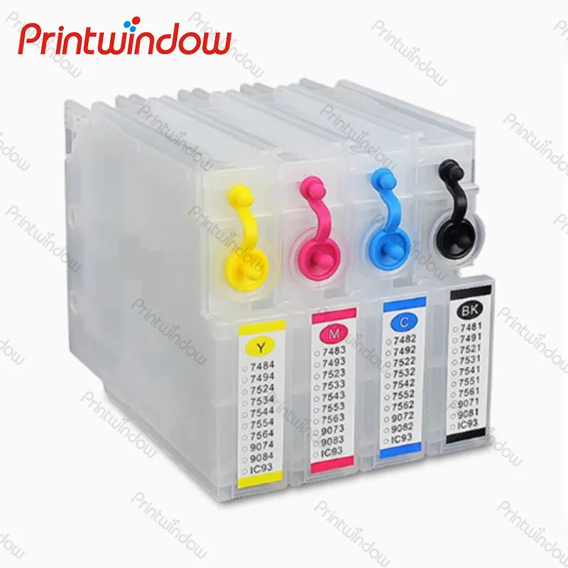1Set4PCS Compatible Empty CISS Tanks With Chips T01B1 T01B2 T01B3 T01B4 for Epson WF-C8690a 8190a Refillable Ink Cartridge
1Set4PCS Compatible Empty CISS Tanks With Chips T01B1 T01B2 T01B3 T01B4 for Epson WF-C8690a 8190a Refillable Ink Cartridge