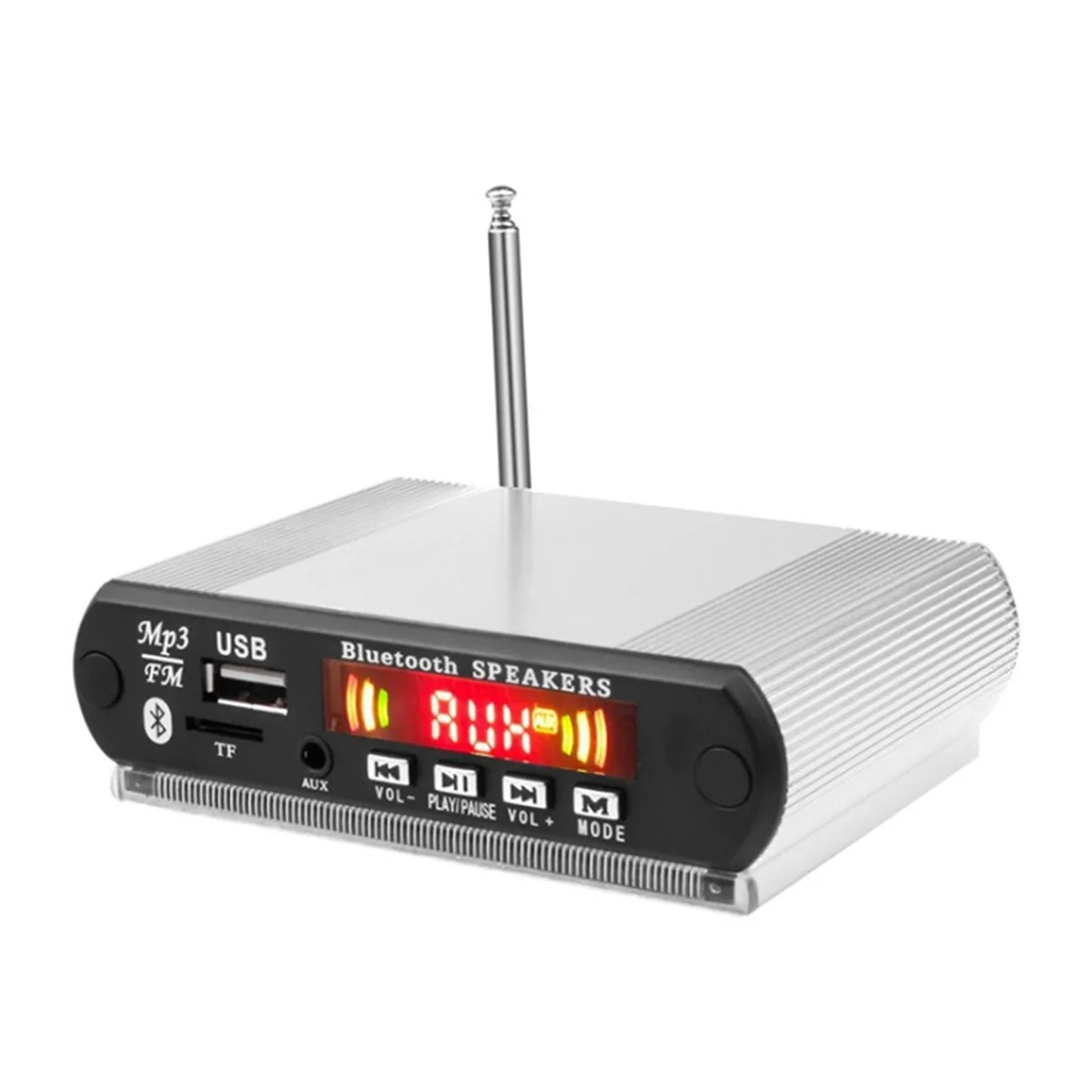 A07I Bluetooth MP3 Player Decoder Board FM Radio, USB, TF, Wireless Audio & Hands-Free Call, Remote Control Silver
A07I Bluetooth MP3 Player Decoder Board FM Radio, USB, TF, Wireless Audio & Hands-Free Call, Remote Control Silver
