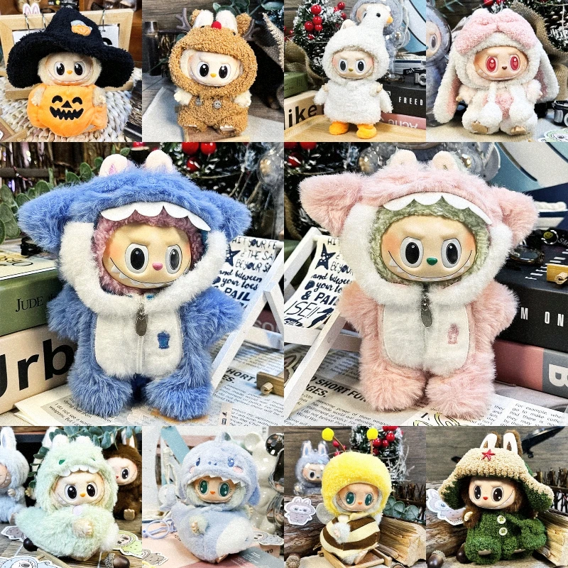 17cm Kawaii Plush Doll'S Clothes for 17cm Labubu Dolls Cute Animal Clothing Set Accessories
17cm Kawaii Plush Doll'S Clothes for 17cm Labubu Dolls Cute Animal Clothing Set Accessories
