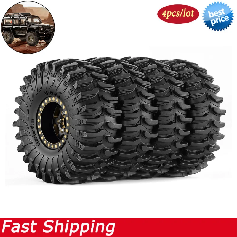 1.0 inch New Brass RC Crawler Beadlock Tires and Wheels for 1/18 Traxxas TRX4M 1/24 Axial SCX24 AX24 FCX24 Upgrade Parts
1.0 inch New Brass RC Crawler Beadlock Tires and Wheels for 1/18 Traxxas TRX4M 1/24 Axial SCX24 AX24 FCX24 Upgrade Parts