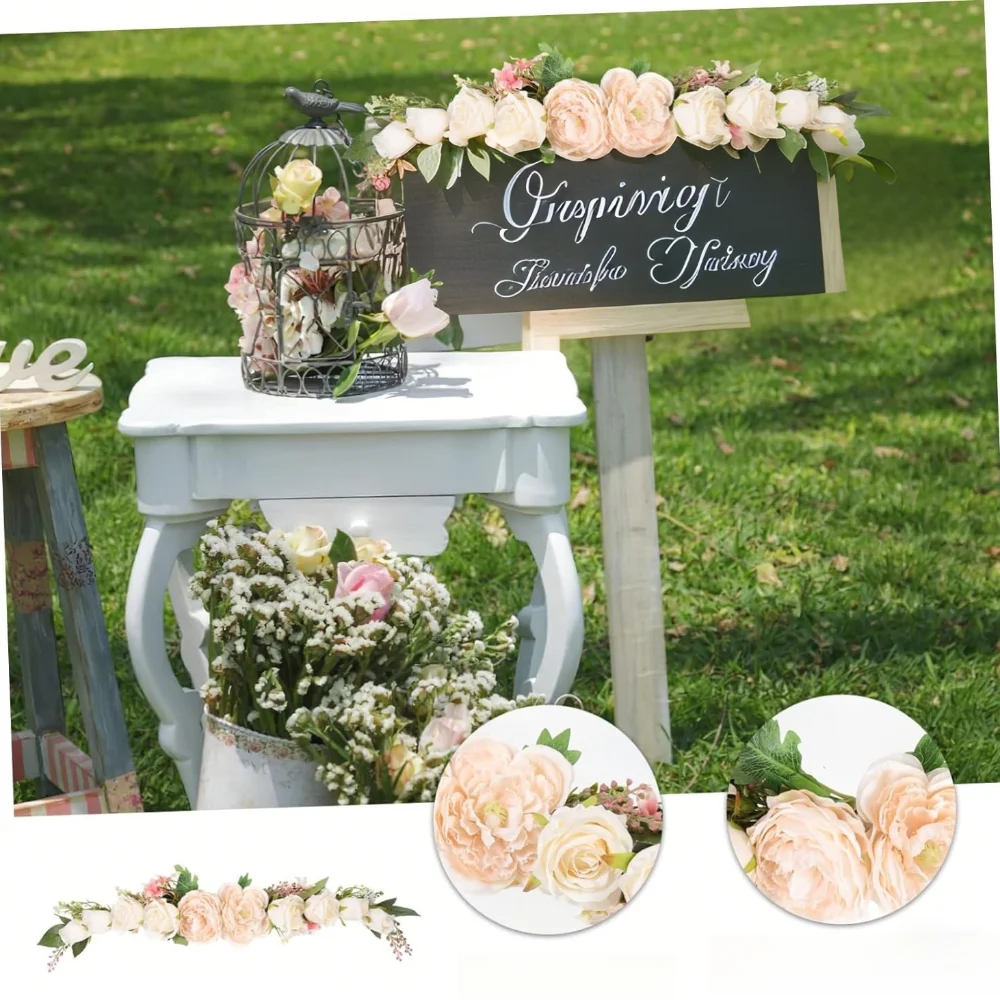75cm Artificial Rose Arch White Rose Wedding Home Decoration Chair Back Flower Table Flower Party Mirror Flower Door Decoration
75cm Artificial Rose Arch White Rose Wedding Home Decoration Chair Back Flower Table Flower Party Mirror Flower Door Decoration