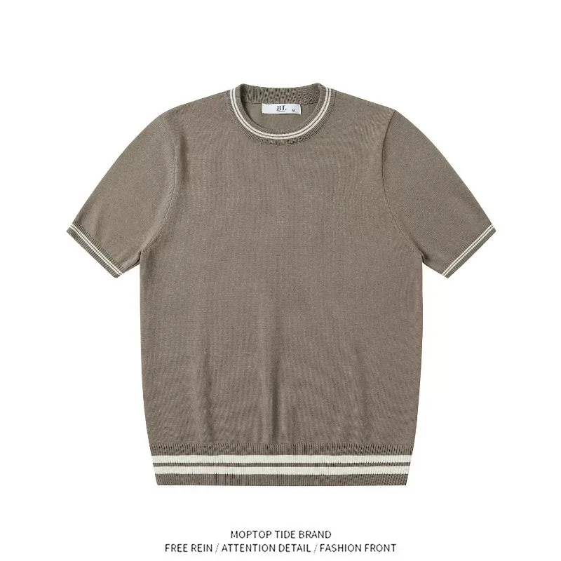 Large Size Men's Short Sleeve Knitwear Mr. WH Stylish Patchwork Base Layer Summer Breathable Polyester round Neck T-Shirt
Large Size Men's Short Sleeve Knitwear Mr. WH Stylish Patchwork Base Layer Summer Breathable Polyester round Neck T-Shirt