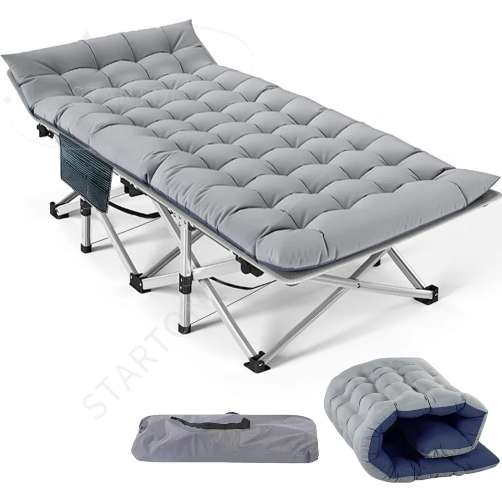 Folding Camping Cot, Padded Portable Sleeping Cots, Camp Bed with Carry Bag for Outdoor Travel,
Folding Camping Cot, Padded Portable Sleeping Cots, Camp Bed with Carry Bag for Outdoor Travel,
