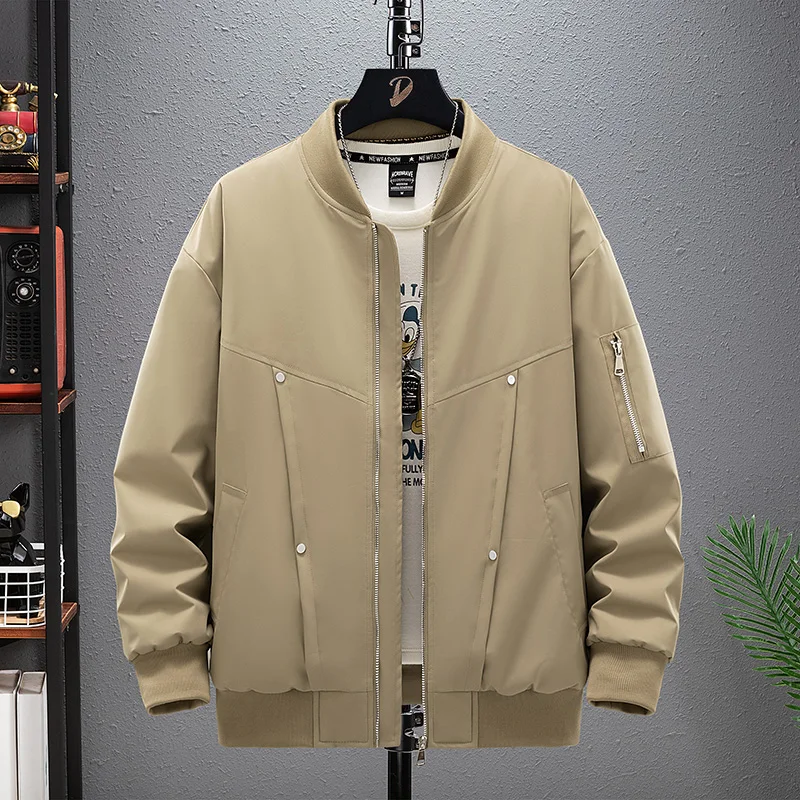 Outdoor Autumn Baseball Collar Jacket Large-sized Graphene Solid Color Men Trendy Jacket Winter Casual Loose Cotton Men's Jacket
Outdoor Autumn Baseball Collar Jacket Large-sized Graphene Solid Color Men Trendy Jacket Winter Casual Loose Cotton Men's Jacket