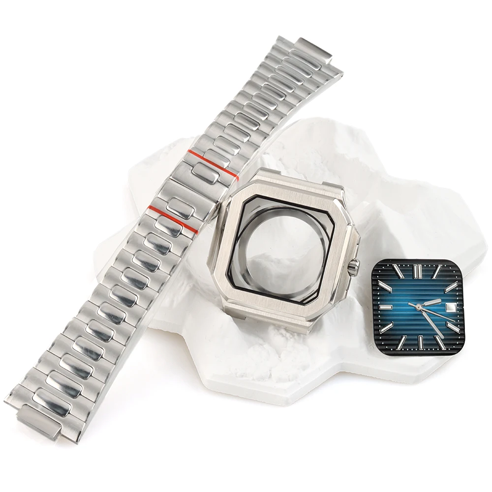 38mm Sapphire Glass Watch Case 29.5mm Square Dial Hands Green Luminous For NH35 NH36 NH38 Movement Stainless Steel Cabitus Case
38mm Sapphire Glass Watch Case 29.5mm Square Dial Hands Green Luminous For NH35 NH36 NH38 Movement Stainless Steel Cabitus Case