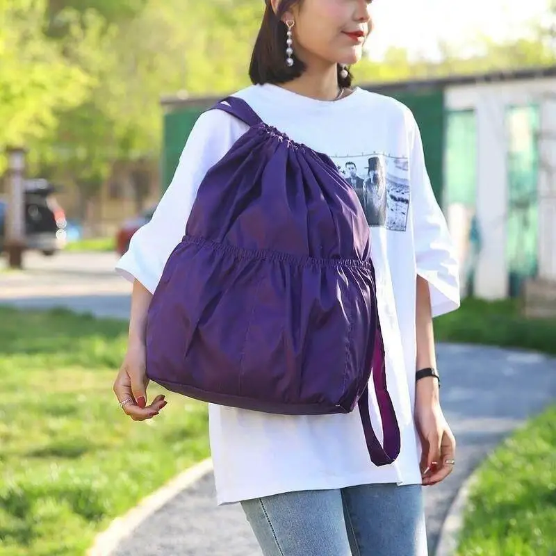 Ladies Portable Travel Lightweight Double Shoulder Backpack Large Capacity Drawstring Bag Casual Shopping Bag for Women
Ladies Portable Travel Lightweight Double Shoulder Backpack Large Capacity Drawstring Bag Casual Shopping Bag for Women