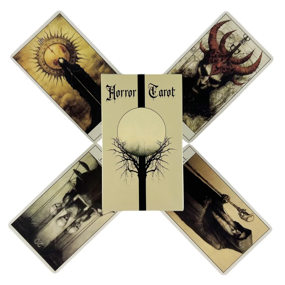 Mystery Horror Tarot Deck - 78 Card Set for Divination, Power Exploration The Perfect Oracle Tarot Playing Cards Board Game
Mystery Horror Tarot Deck - 78 Card Set for Divination, Power Exploration The Perfect Oracle Tarot Playing Cards Board Game