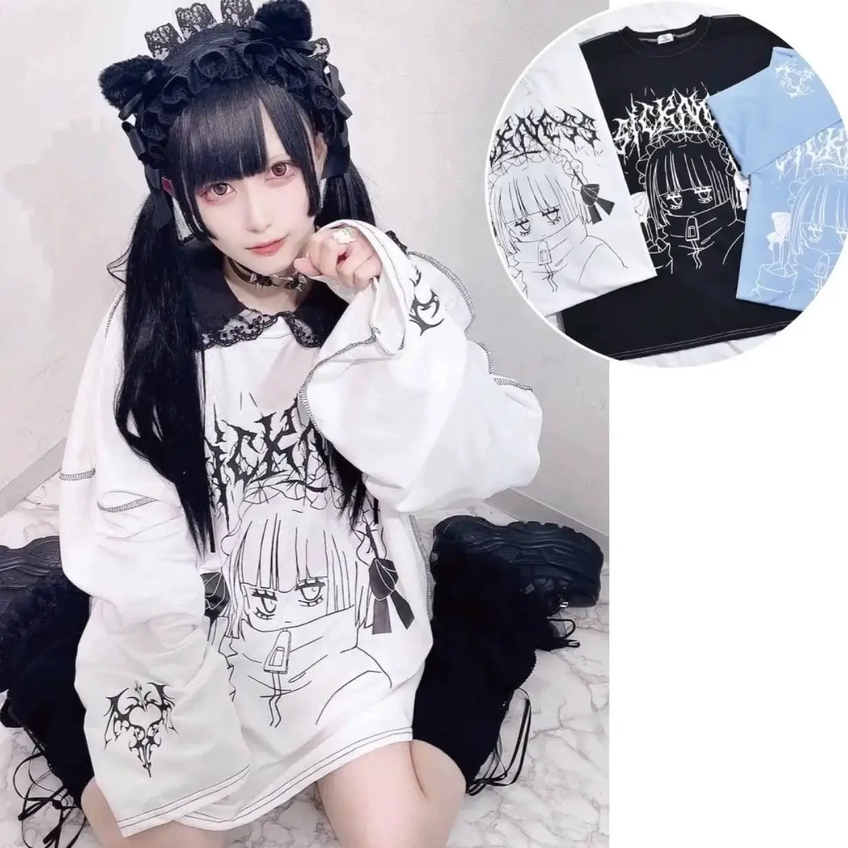 Y2K Long Sve T-irt Korean Sle Japanese Anime k Letter Print Aby Culture Base Top for Young Women Spring Faion
Y2K Long Sve T-irt Korean Sle Japanese Anime k Letter Print Aby Culture Base Top for Young Women Spring Faion