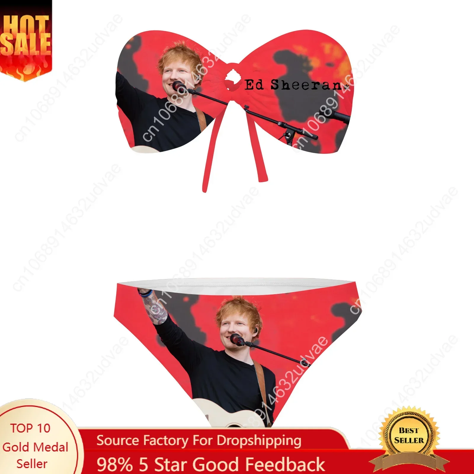 Ed Sheeran Strapless Swimsuit Womens Bathing Suits Personalized Fashion Swimwear Pool Party Sexy Bikini Customize Beachwear
Ed Sheeran Strapless Swimsuit Womens Bathing Suits Personalized Fashion Swimwear Pool Party Sexy Bikini Customize Beachwear