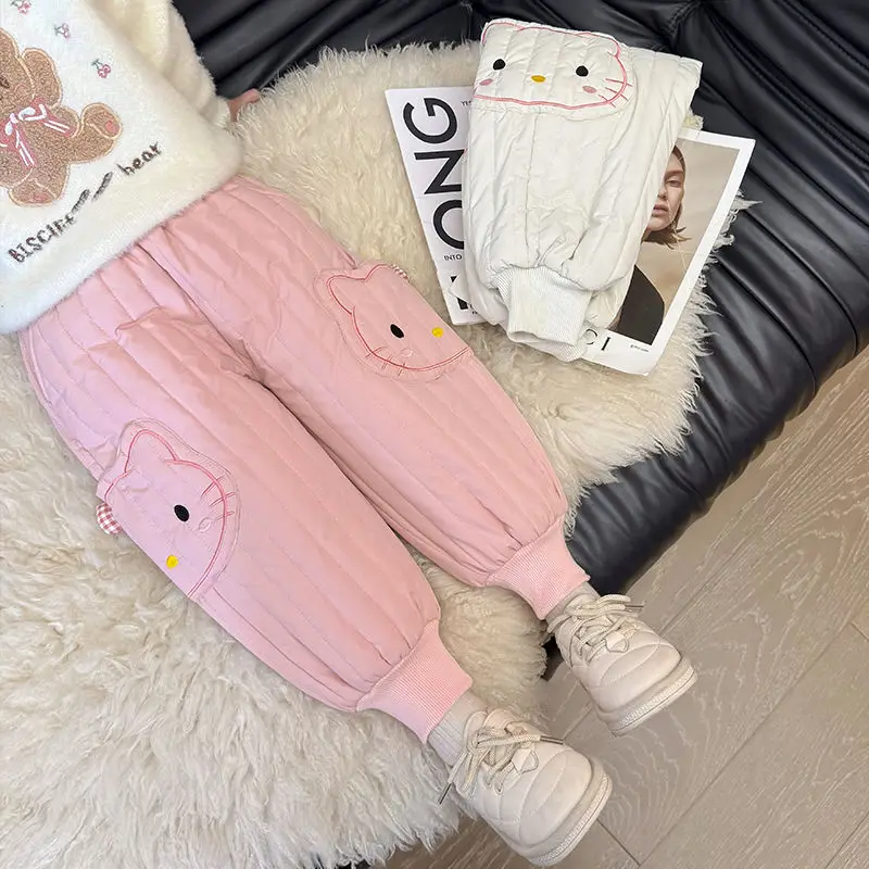 Kawaii Hello Kitty Sanrio Children Cute Cartoon Comfortable Warm Pants Winter Outdoor Windproof Trousers Birthday Gift for Kids
Kawaii Hello Kitty Sanrio Children Cute Cartoon Comfortable Warm Pants Winter Outdoor Windproof Trousers Birthday Gift for Kids