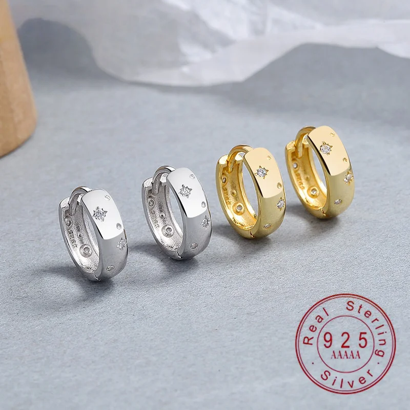 S925 Sterling Silver Starburst CZ Huggie Hoop Earrings Wide Band Small Hoop Earrings Hypoallergenic for Women Daily Jewelry
S925 Sterling Silver Starburst CZ Huggie Hoop Earrings Wide Band Small Hoop Earrings Hypoallergenic for Women Daily Jewelry