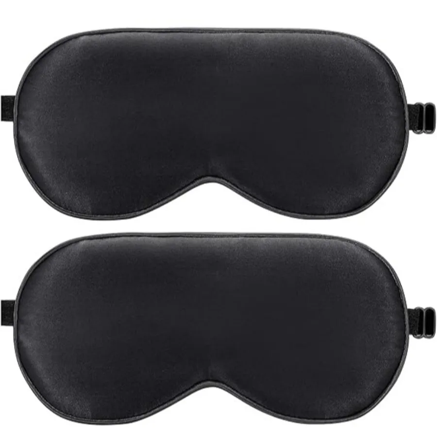 Sleep Mask, 2 Pack 100% Real Natural Silk Eye Masks with Adjustable Strap for Sleeping, Mulberry Silk Eye Sleep Shade Cover, Blocks Light Reduces Puffy Eyes Traveling Gifts (Black & Black)
Sleep Mask, 2 Pack 100% Real Natural Silk Eye Masks with Adjustable Strap for Sleeping, Mulberry Silk Eye Sleep Shade Cover, Blocks Light Reduces Puffy Eyes Traveling Gifts (Black & Black)