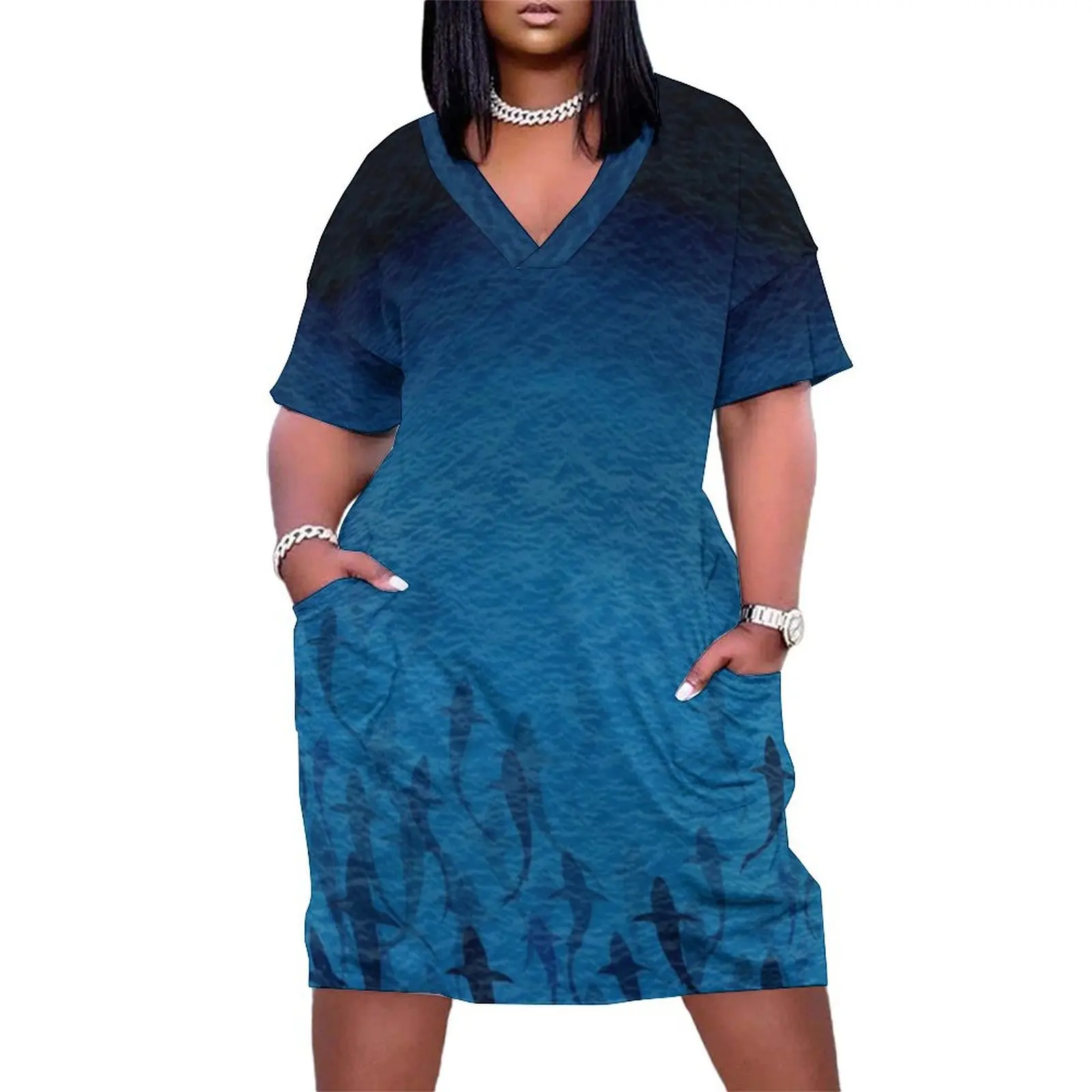 Sharks Loose Pocket Dress purple dress elegant women's sets women's summer clothing 2025
Sharks Loose Pocket Dress purple dress elegant women's sets women's summer clothing 2025