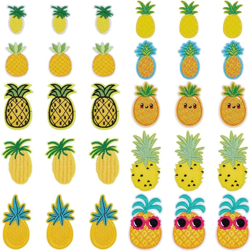 30Pcs 10 Styles Polyester Iron on/Sew On Patches Hot Melt Adhesive Cloth Appliques Fruit Pineapple 30~82x22~46.5x1.5~2mm
30Pcs 10 Styles Polyester Iron on/Sew On Patches Hot Melt Adhesive Cloth Appliques Fruit Pineapple 30~82x22~46.5x1.5~2mm