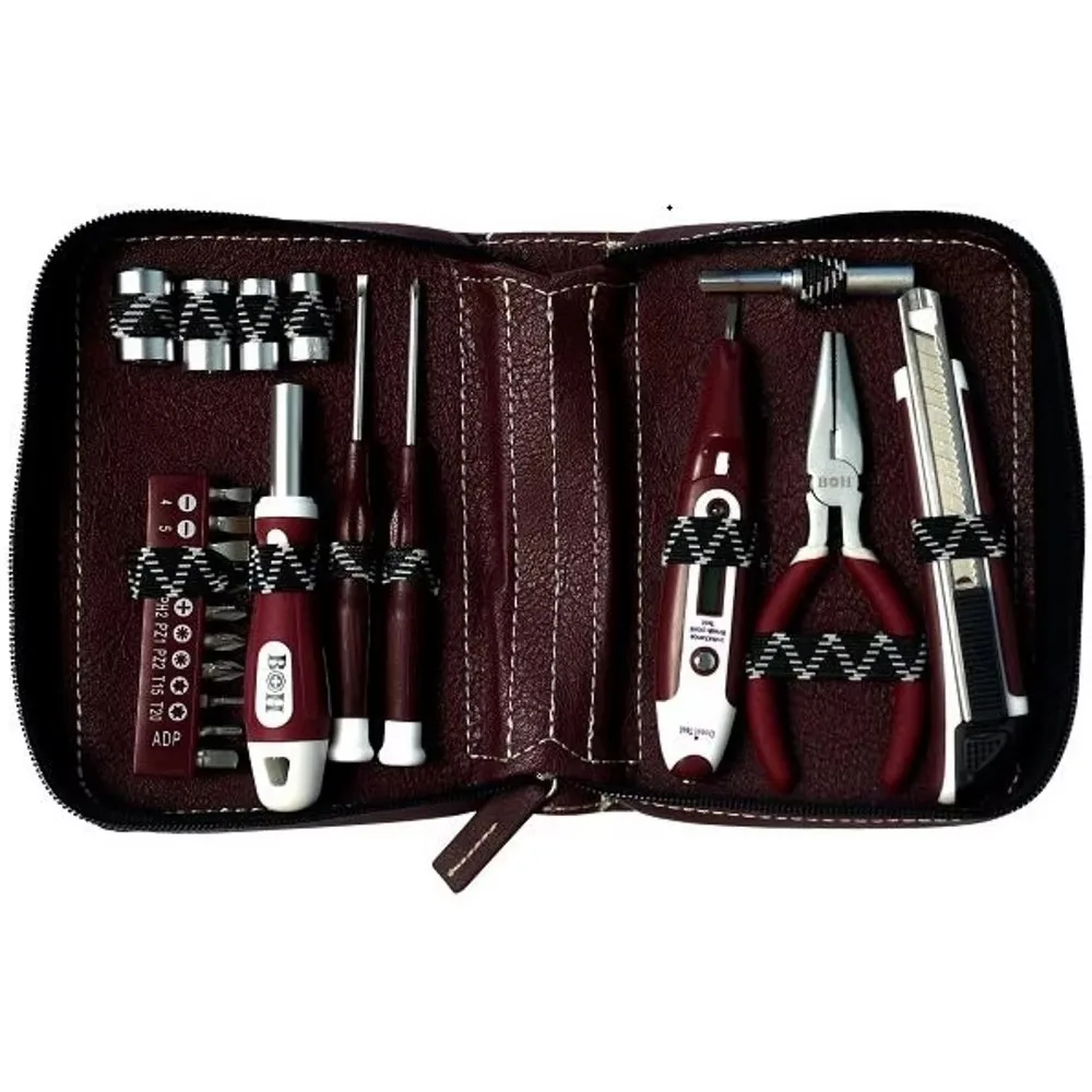 STLF 22 Mini Hand Repair Gift with Leather Bag Tool Kit Tool Set
STLF 22 Mini Hand Repair Gift with Leather Bag Tool Kit Tool Set