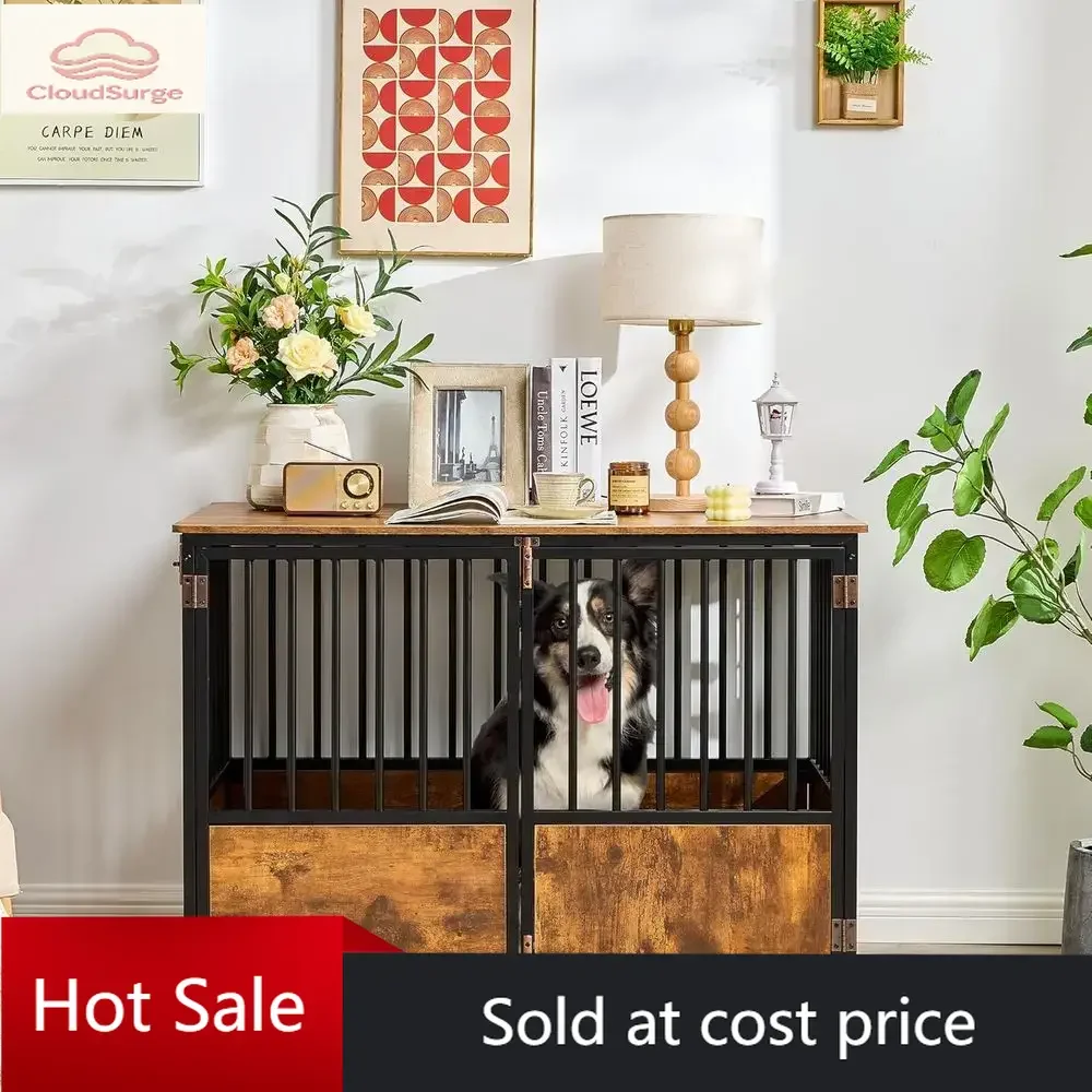 Activity limited-time pricePromotionPromotionHeavy-Duty Wooden Dog Crate with Cushion, Large Dog Kennel, Rustic Brown Indoor Dec
Activity limited-time pricePromotionPromotionHeavy-Duty Wooden Dog Crate with Cushion, Large Dog Kennel, Rustic Brown Indoor Dec