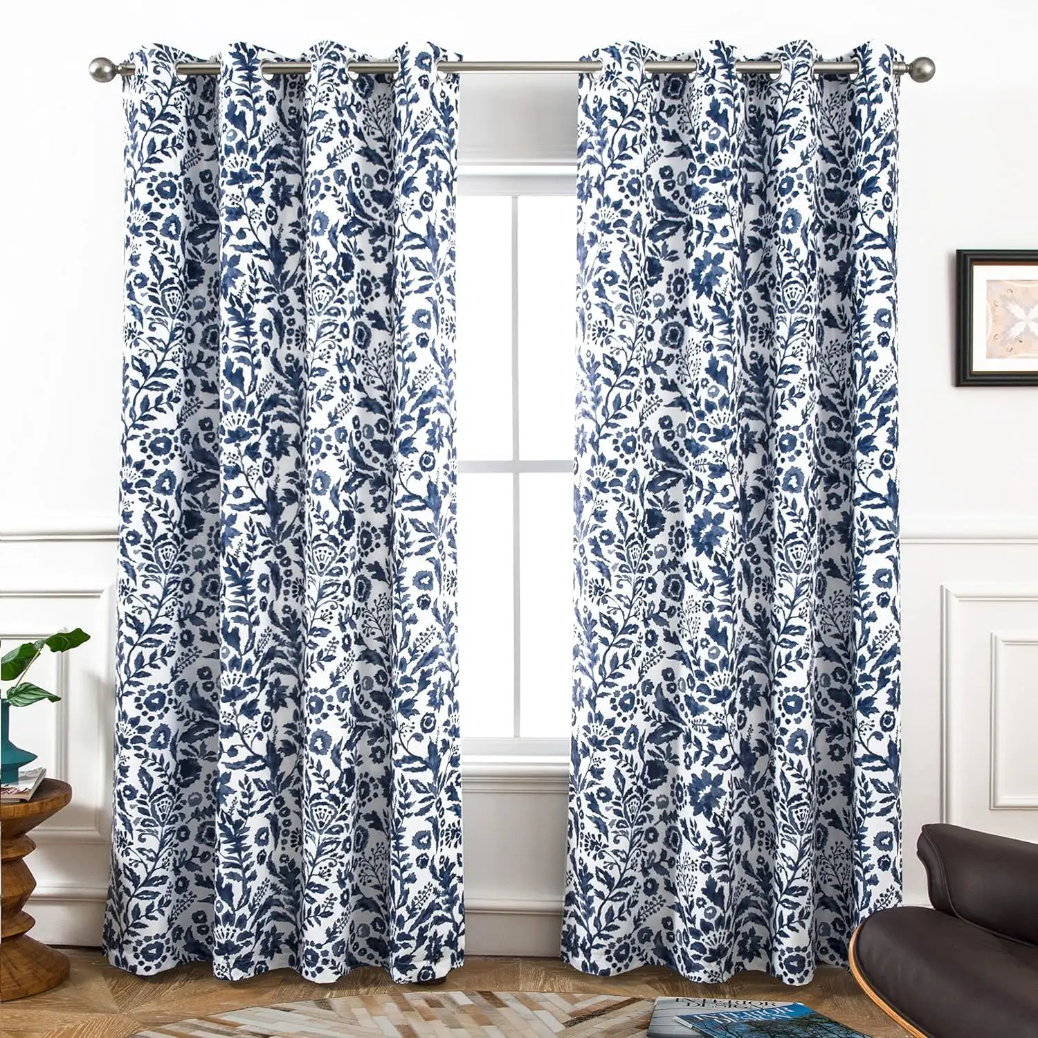 Watercolor Blackout Room Darkening Lined Thermal Insulated Energy Saving Window Curtains 2 Layers 2 Panels
Watercolor Blackout Room Darkening Lined Thermal Insulated Energy Saving Window Curtains 2 Layers 2 Panels