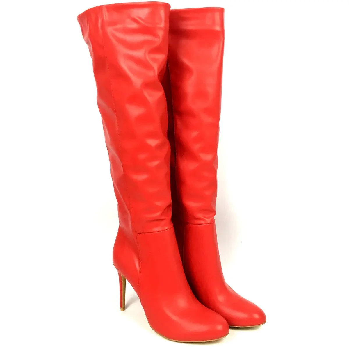 Fashion Women't Shoes Round Toe High Heels Knee Boots Red Ladies Winter Autumn Warm Boots Footwear Zipper Suport Customized
Fashion Women't Shoes Round Toe High Heels Knee Boots Red Ladies Winter Autumn Warm Boots Footwear Zipper Suport Customized
