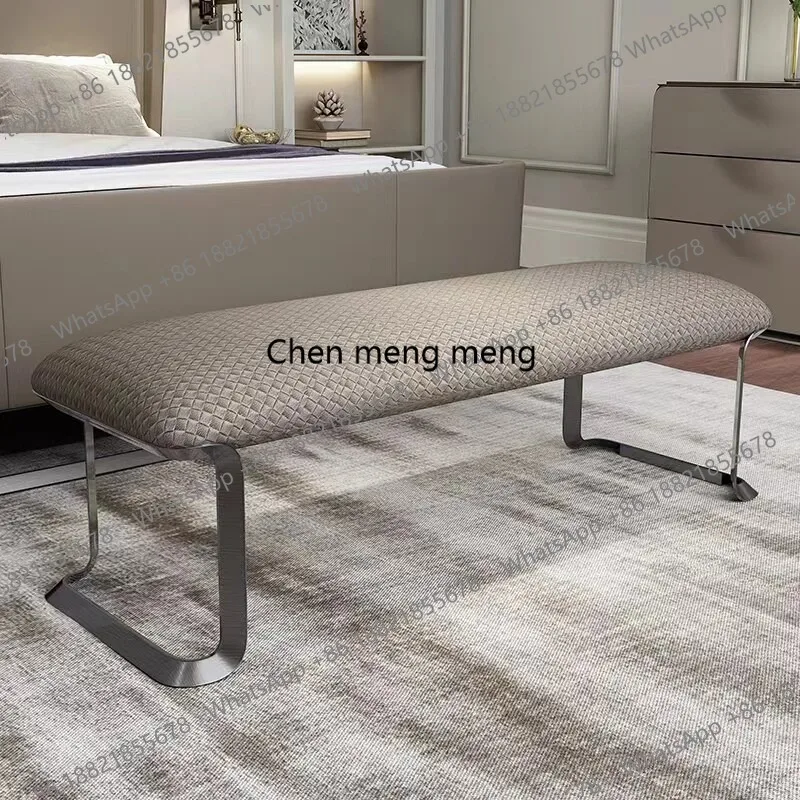 Modern simple bedside stool guest bedroom bench shoe changing stool designer stainless steel high-end
Modern simple bedside stool guest bedroom bench shoe changing stool designer stainless steel high-end