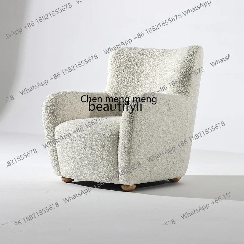 Cream Style Lambswool Couch Nordic Simple Home Living Room Bedroom Single Fabric
Cream Style Lambswool Couch Nordic Simple Home Living Room Bedroom Single Fabric