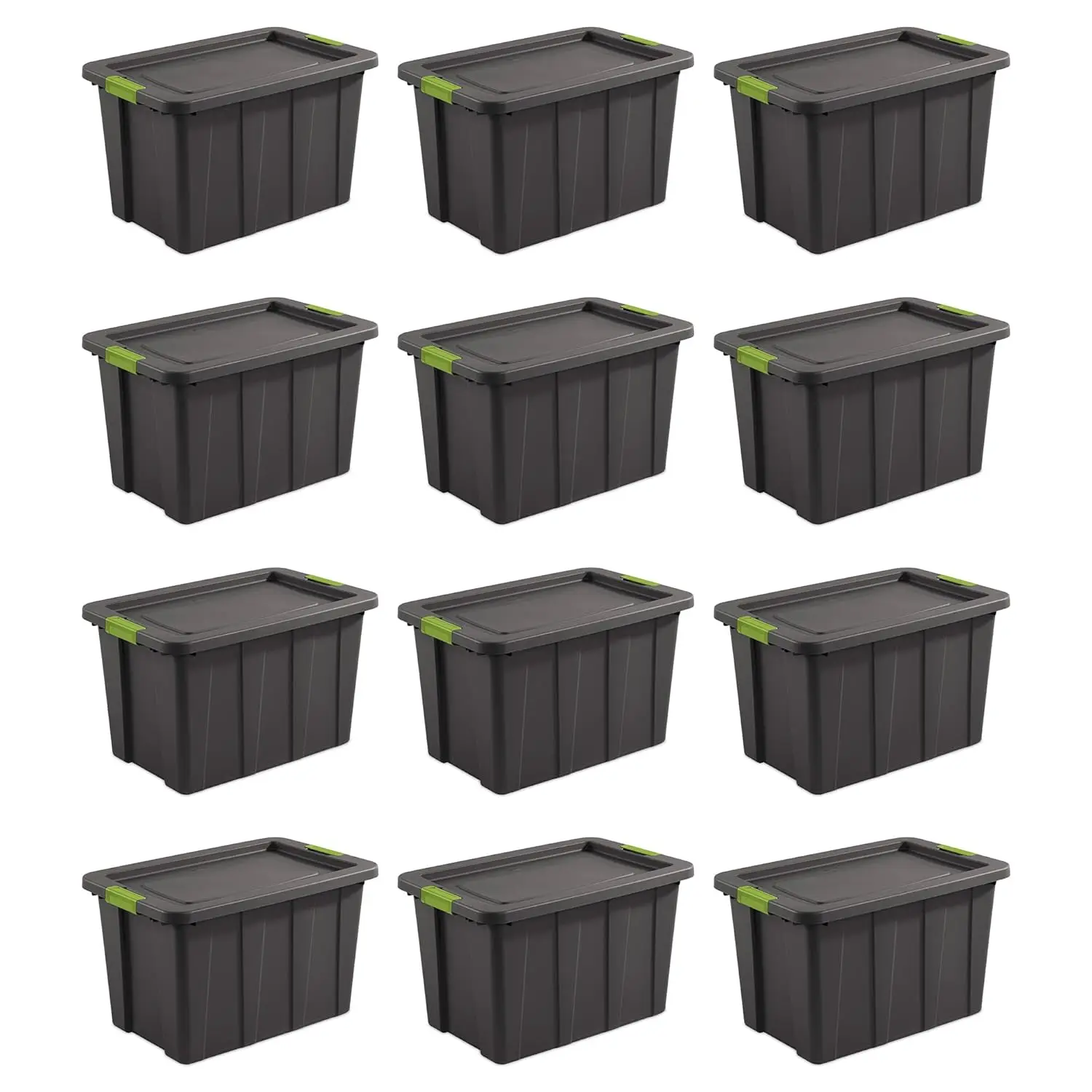 12-Pack Storage Bins with Lids, Heavy Duty Totes, Tuff1, 30 Gallon, Flat Gray, Customized
12-Pack Storage Bins with Lids, Heavy Duty Totes, Tuff1, 30 Gallon, Flat Gray, Customized