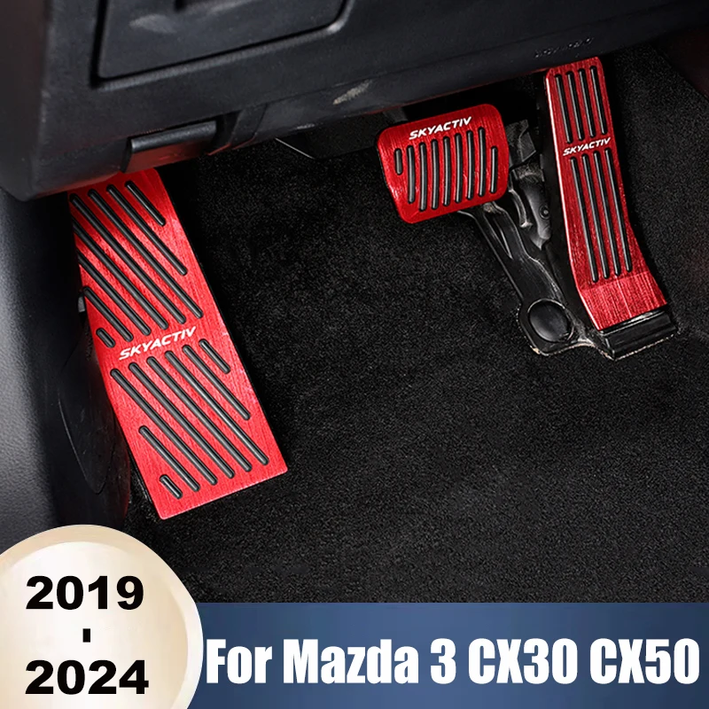 Car Foot Pedal Accelerator Fuel Brake Pedals Cover Non Slip Pad Accessories For Mazda 3 BP Axela CX30 CX-30 CX50 CX-60 2019-2024
Car Foot Pedal Accelerator Fuel Brake Pedals Cover Non Slip Pad Accessories For Mazda 3 BP Axela CX30 CX-30 CX50 CX-60 2019-2024