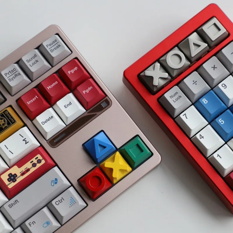 Game Console Keycaps Mechanical Keyboards Decoration Personalized Keys All Metal Game Console Decompression Keyboard caps