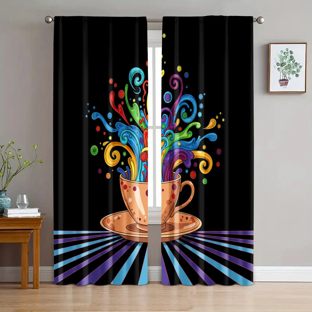 2pc, Party Window Curtains Abstract coffee Protecting Privacy Birthday Party for Holiday Family Party Decorations
2pc, Party Window Curtains Abstract coffee Protecting Privacy Birthday Party for Holiday Family Party Decorations