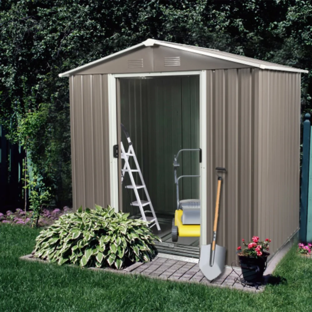 6ft X 5ft Outdoor Metal Storage Shed Gray with Window, Outdoor Storage,Shed Storage Buildings,Sheds for Storage
6ft X 5ft Outdoor Metal Storage Shed Gray with Window, Outdoor Storage,Shed Storage Buildings,Sheds for Storage