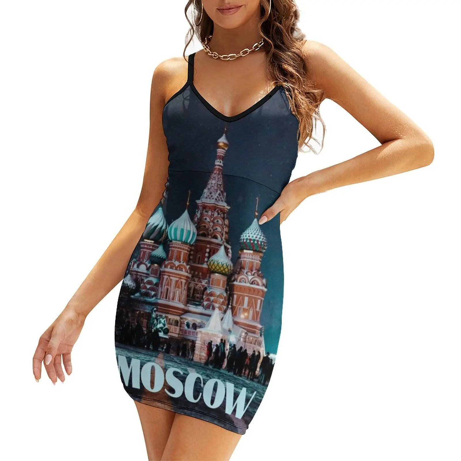 Moscow Russia St. Basil’s Cathedral Sling Dress women's elegant loose dresses Summer women's clothing dresses summer woman 2025
Moscow Russia St. Basil’s Cathedral Sling Dress women's elegant loose dresses Summer women's clothing dresses summer woman 2025