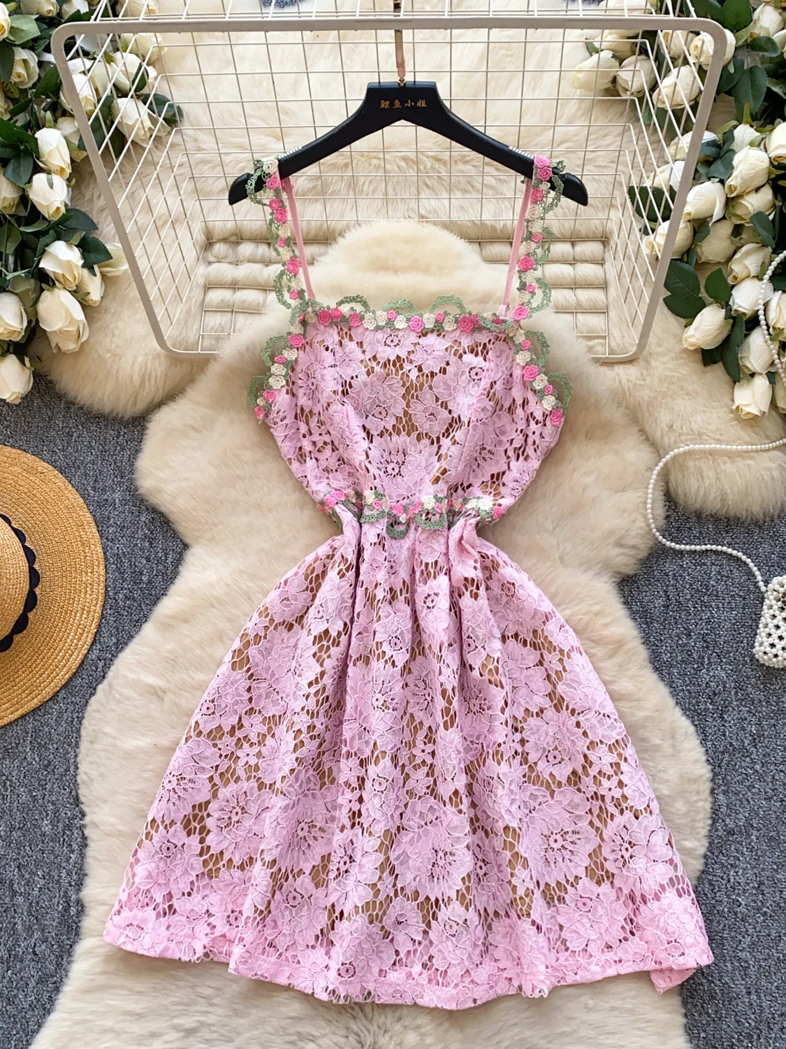 Women's Pink Evening Lace Mini Dress Vintage Elegant Off Shoulder A-line Party Dress for Women One Piece Frocks Summer Clothes
Women's Pink Evening Lace Mini Dress Vintage Elegant Off Shoulder A-line Party Dress for Women One Piece Frocks Summer Clothes
