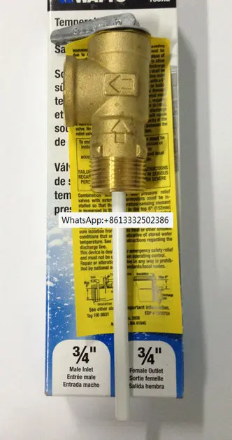 US original imported temperature and pressure safety valve T/P valve water heater pressure safety valve
US original imported temperature and pressure safety valve T/P valve water heater pressure safety valve