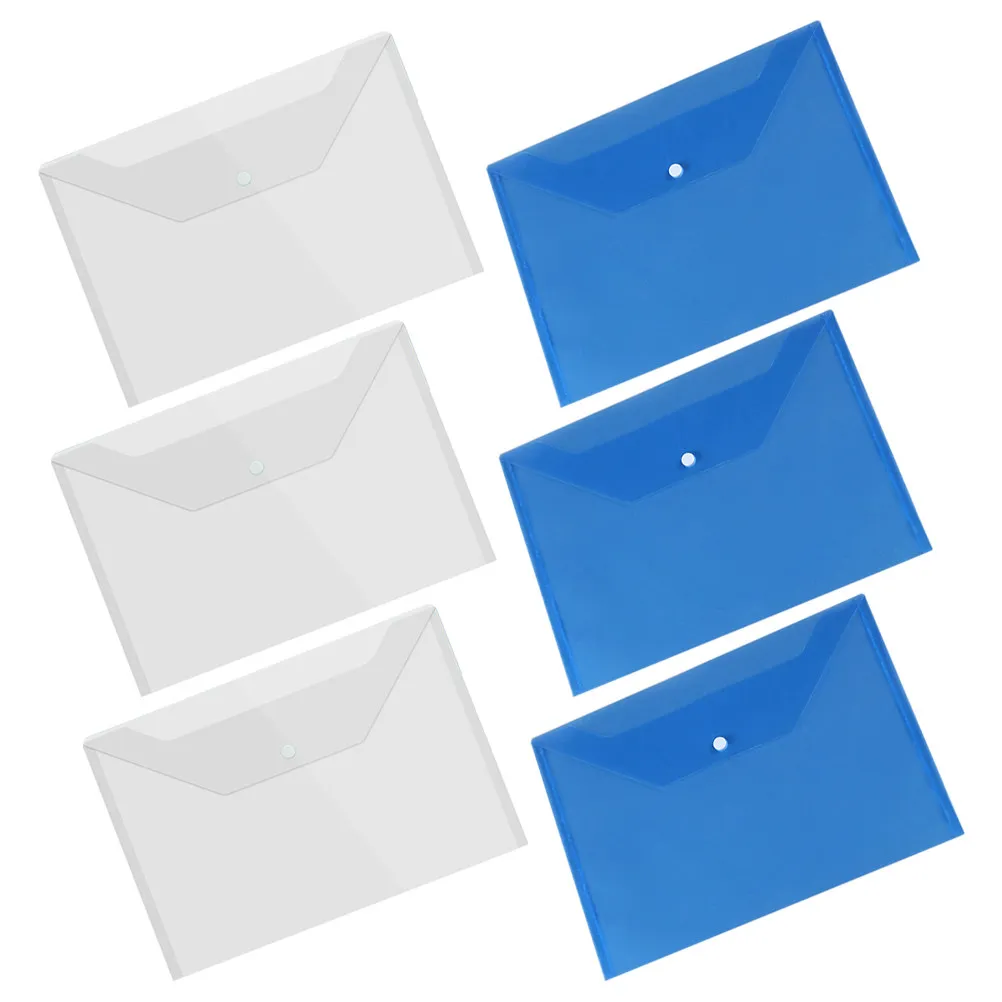 6Pcs Thick PP File Organizer with Snap Button Transparent Document Storage Bags for Office School Teachers Receipts
6Pcs Thick PP File Organizer with Snap Button Transparent Document Storage Bags for Office School Teachers Receipts