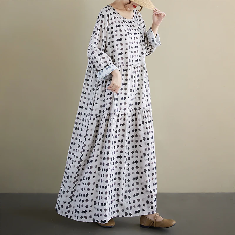 Повседневная плиссированная длинная све в горошек, круглая Ne n Dr, весна-осень, Новое поступление, женская одежда для мамы, Ciwalk
Повседневная плиссированная длинная све в горошек, круглая Ne n Dr, весна-осень, Новое поступление, женская одежда для мамы, Ciwalk