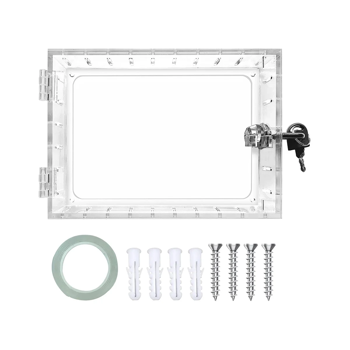 Thermostat Lock Box with Key,Clear Thermostat Guard for Thermostat on Wall,Fits Thermostats 6.5in H x 3.9in W x 2in D
Thermostat Lock Box with Key,Clear Thermostat Guard for Thermostat on Wall,Fits Thermostats 6.5in H x 3.9in W x 2in D