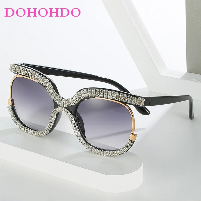 Trend Luxury Designer Oval Imitation Diamond Sunglasses Women Men Fashion Retro Eyewear Ladies Street Photography Glasses UV400
Trend Luxury Designer Oval Imitation Diamond Sunglasses Women Men Fashion Retro Eyewear Ladies Street Photography Glasses UV400