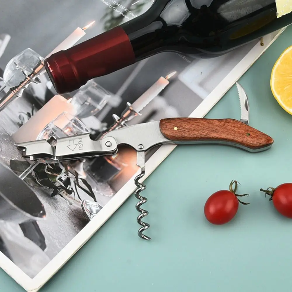 Practical Stainless Steel Waiter Corkscrew Spiral Design High Hardness Wine Opener Durable Wine Stopper Remover Wine Lovers
Practical Stainless Steel Waiter Corkscrew Spiral Design High Hardness Wine Opener Durable Wine Stopper Remover Wine Lovers