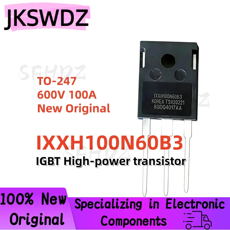 New Original 5/10PCS IXXH100N60B3 TO-247 XH100N60 600V 100A Power IGBT Field Effect Tube In Stock
New Original 5/10PCS IXXH100N60B3 TO-247 XH100N60 600V 100A Power IGBT Field Effect Tube In Stock