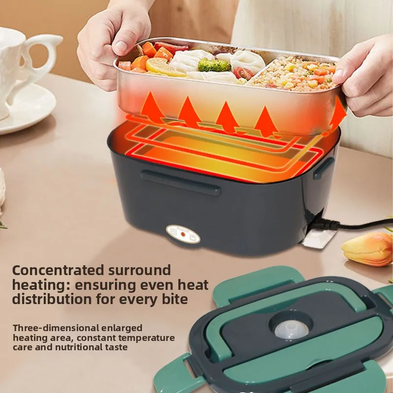 Portable Electric Lunch Box Car - home Dual - use, Stainless Steel and Plastic 2-in-1 Insulated Heating Lunch Box for Home Use
Portable Electric Lunch Box Car - home Dual - use, Stainless Steel and Plastic 2-in-1 Insulated Heating Lunch Box for Home Use