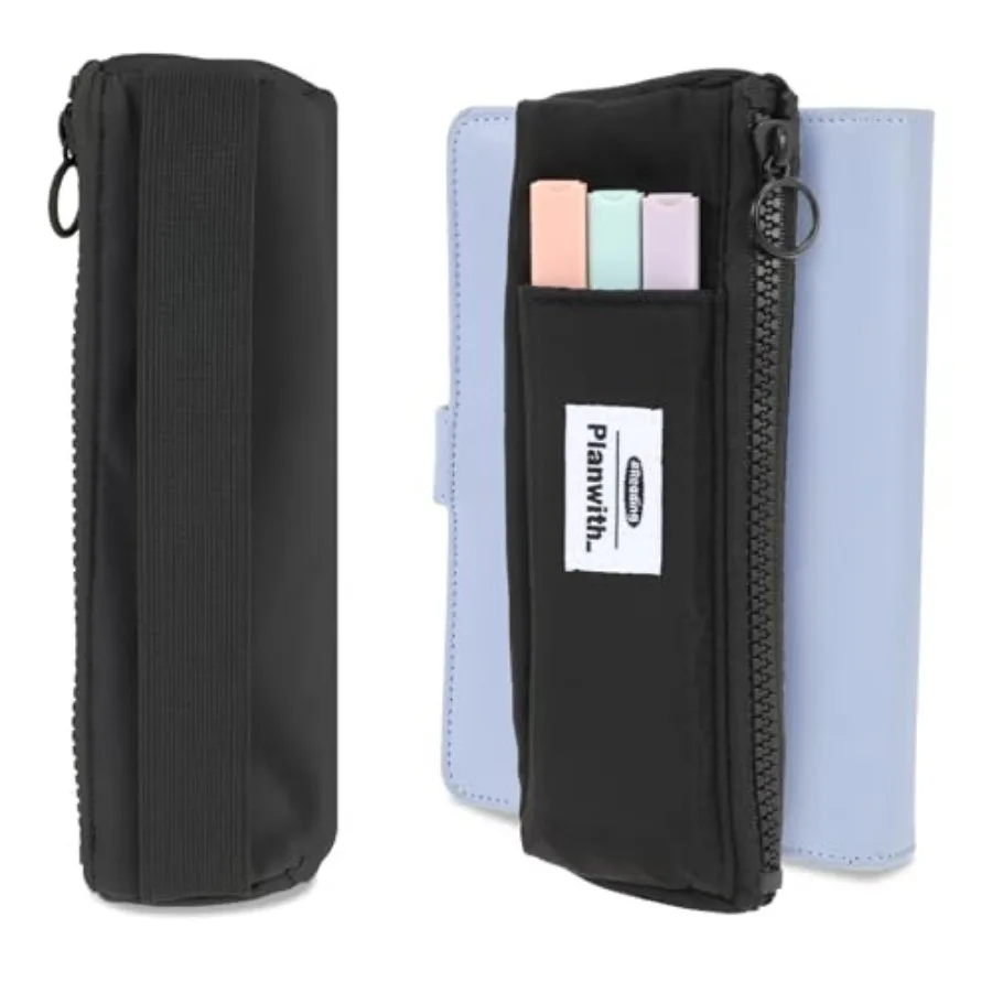 Notebook Pencil Pouch, Elastic Pen Holder for Notebook Zipper Small Pencil Holder Pouch with Adjustable Elastic Band Slim Penci
Notebook Pencil Pouch, Elastic Pen Holder for Notebook Zipper Small Pencil Holder Pouch with Adjustable Elastic Band Slim Penci