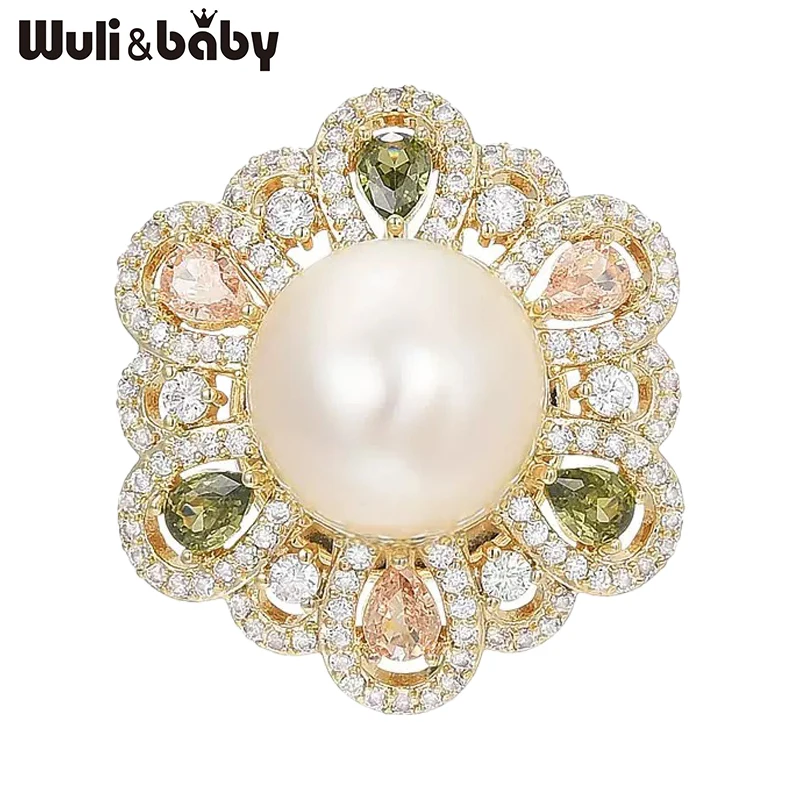 Wuli&baby Crystal Pearl Flower Brooches Pins For Women Lady Elegant Round Flowers Plants Party Casual Brooch Pin Fashion Gifts
Wuli&baby Crystal Pearl Flower Brooches Pins For Women Lady Elegant Round Flowers Plants Party Casual Brooch Pin Fashion Gifts