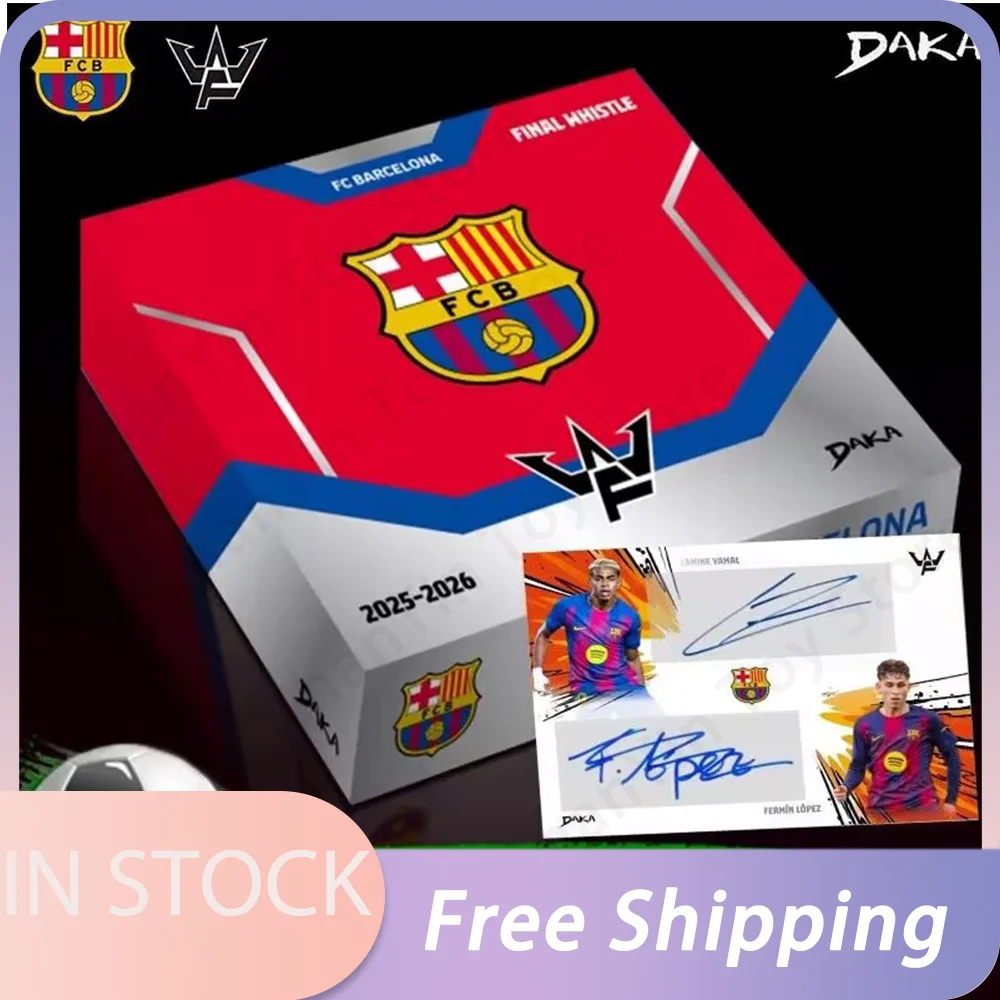 IN STOCK Genuine 2026 Daka FC Barcelona Final Whistle Series Yamal Messi Ronaldo Signed Collectible Card Football Merchandise
IN STOCK Genuine 2026 Daka FC Barcelona Final Whistle Series Yamal Messi Ronaldo Signed Collectible Card Football Merchandise
