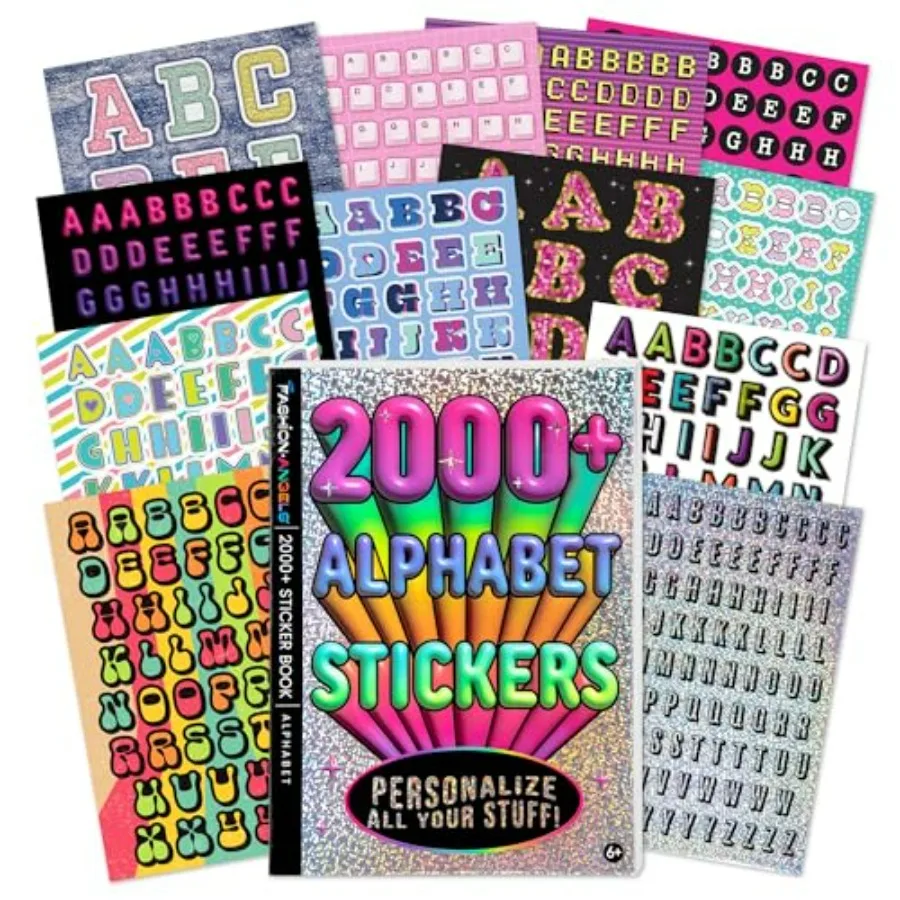 2, 000+ Alphabet Sticker Book, Includes Fun and Colorful Craft Letter Stickers, Ideal for Accessorizing and Teens Notebooks, Jo
2, 000+ Alphabet Sticker Book, Includes Fun and Colorful Craft Letter Stickers, Ideal for Accessorizing and Teens Notebooks, Jo