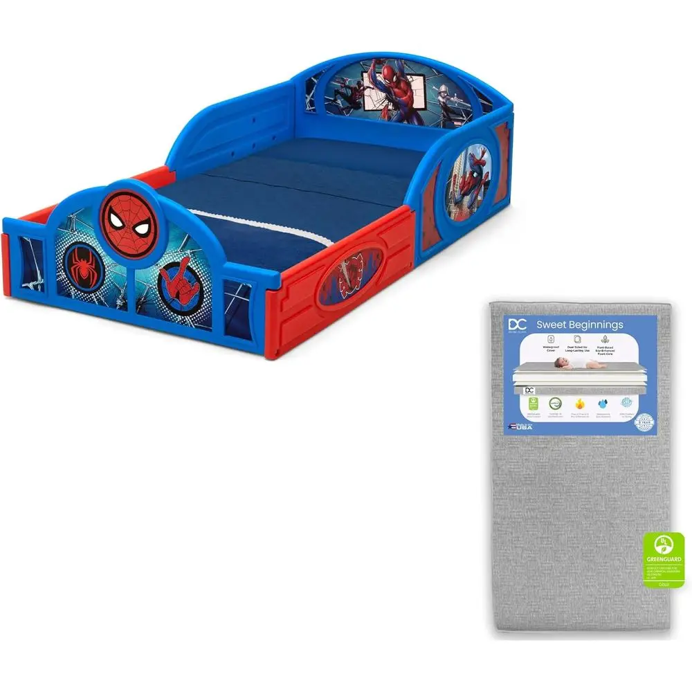 Children Sleep and Play Toddler Bed with Built-in Guardrails Dual Sided Crib Mattress
Children Sleep and Play Toddler Bed with Built-in Guardrails Dual Sided Crib Mattress