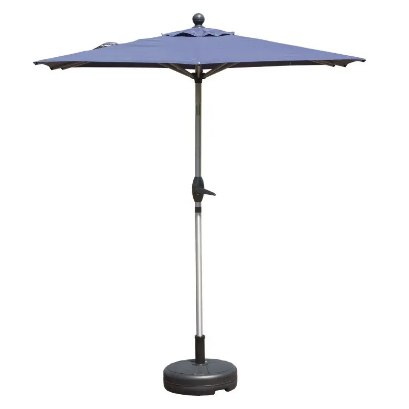 Rectangular patio umbrella with crank lift and tilt, dark blue (base not included)
Rectangular patio umbrella with crank lift and tilt, dark blue (base not included)