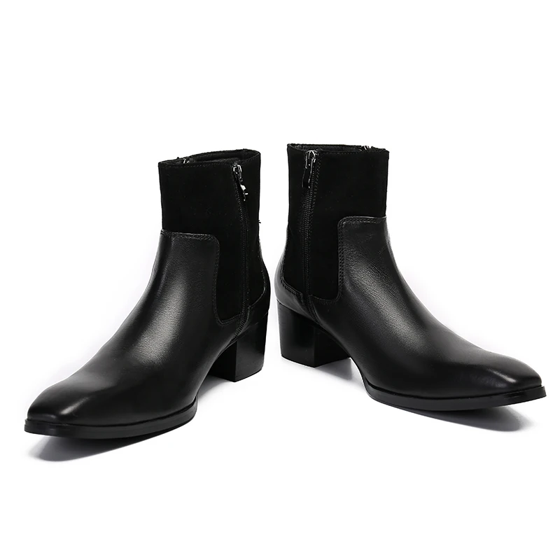 Classic Men Wedding Party Formal Dress Boot Italian Business Black Male Cow Leather Shoes Big Size Zipper Short Motorcycle Boot
Classic Men Wedding Party Formal Dress Boot Italian Business Black Male Cow Leather Shoes Big Size Zipper Short Motorcycle Boot