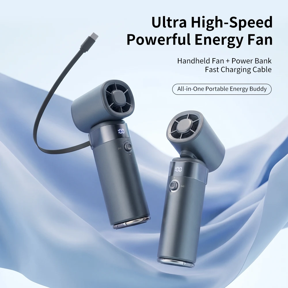 Portable Mini Handheld Fan with LED Display Semiconductor Refrigeration 100 Speeds Type-C Rechargeable Battery Outdoor Fan
Portable Mini Handheld Fan with LED Display Semiconductor Refrigeration 100 Speeds Type-C Rechargeable Battery Outdoor Fan